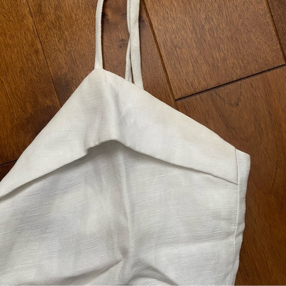 Reformation Cruz dress white wrap linen size XS - Picture 10 of 11